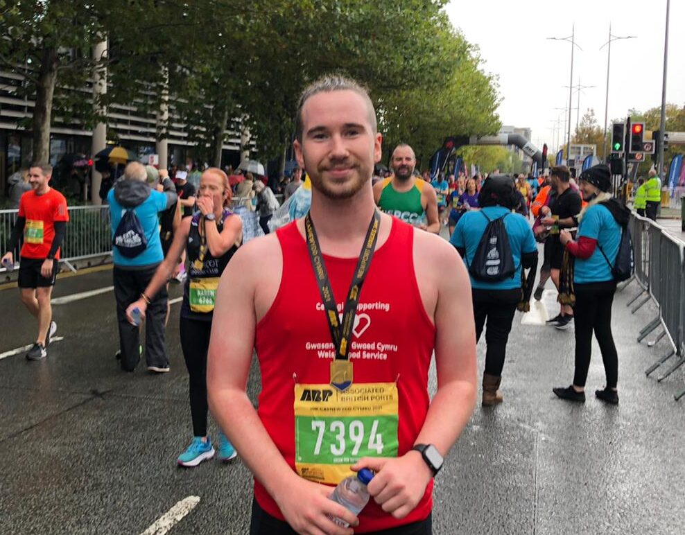 Shaun Morgans running in Newport